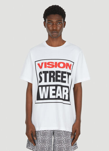 Vision Street Wear OG 박스 로고 티셔츠 화이트 vsw0150002