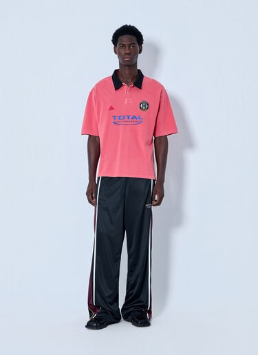 Martine Rose Logo Polo Shirt Pink mtr0164016
