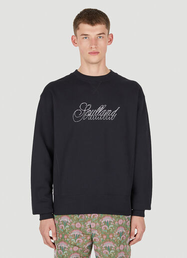 Soulland Logo Embroidery Sweatshirt Black sld0150013