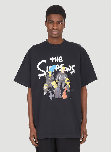 Balenciaga x The Simpsons Artwork T-Shirt Black bal0147001