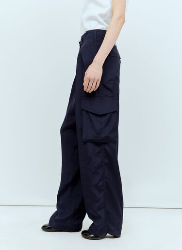 Viscose Cargo Pants Dries Van Noten Viscose Cargo Pants Navy dvn0256015
