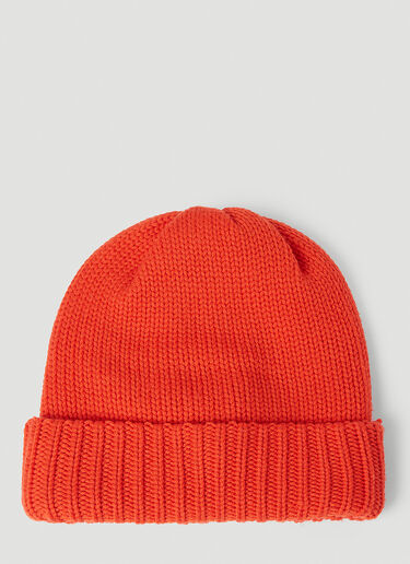 Moncler Grenoble Logo Patch Beanie Hat Red mog0153024