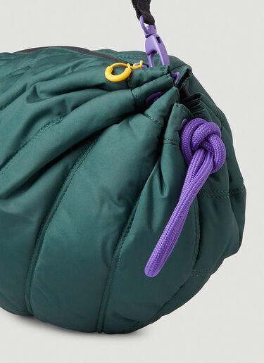 GANNI Quilted Tech Duffle Shoulder Bag Green gan0246114