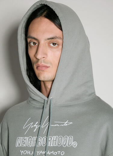 Yohji Yamamoto x Neighborhood Neighborhood Hooded Sweatshirt Grey yoy0156024