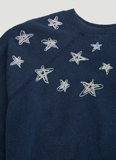 DRx FARMAxY FOR LN-CC Embroidered Vintage Sweatshirt Blue drx0346019