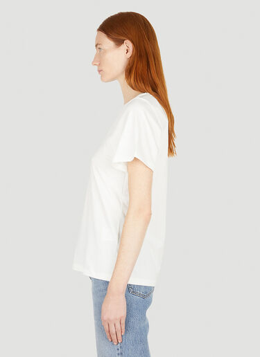 TOTEME Curved Seam T-Shirt White tot0251005