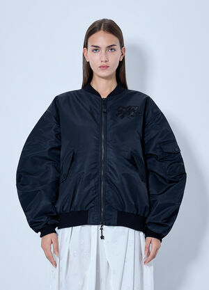 Cecilie Bahnsen Cbfeilan Technical Nylon Bomber Jacket Black cec0266013