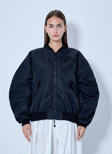 LN-CC® - Cecilie Bahnsen: Cbfeilan Technical Nylon Bomber Jacket - Black Cecilie Bahnsen Cbfeilan Technical Nylon Bomber Jacket Black cec0266013