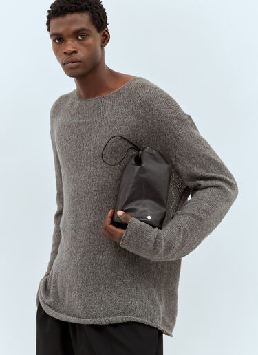 The Row Sporty Pouch Black row0157010