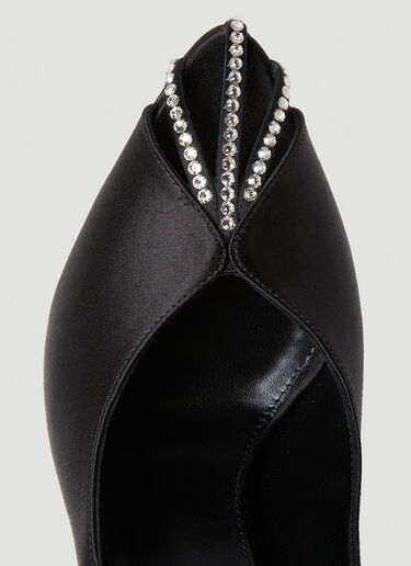 Saint Laurent Alix Embellished High Heel Shoes Black sla0252037