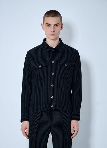 Homme Plissé Issey Miyake Pleated Jacket Black hmp0160003