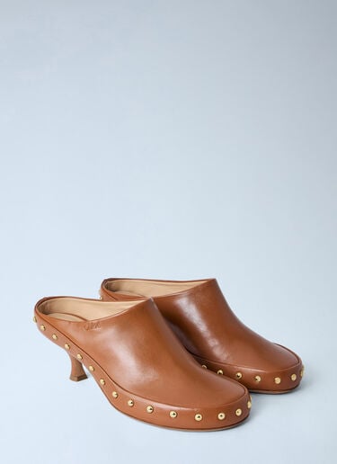 LN-CC® - Chloé: Junie Heeled Mules - Brown Chloé Junie Heeled Mules Brown chl0265026