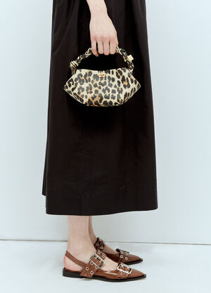 GANNI Mini Bou Handbag Brown gan0259002