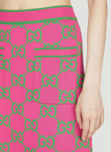 Gucci GG Knit Skirt Pink guc0253018