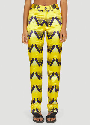 Meryll Rogge Graphic Print Pants Yellow rog0250007