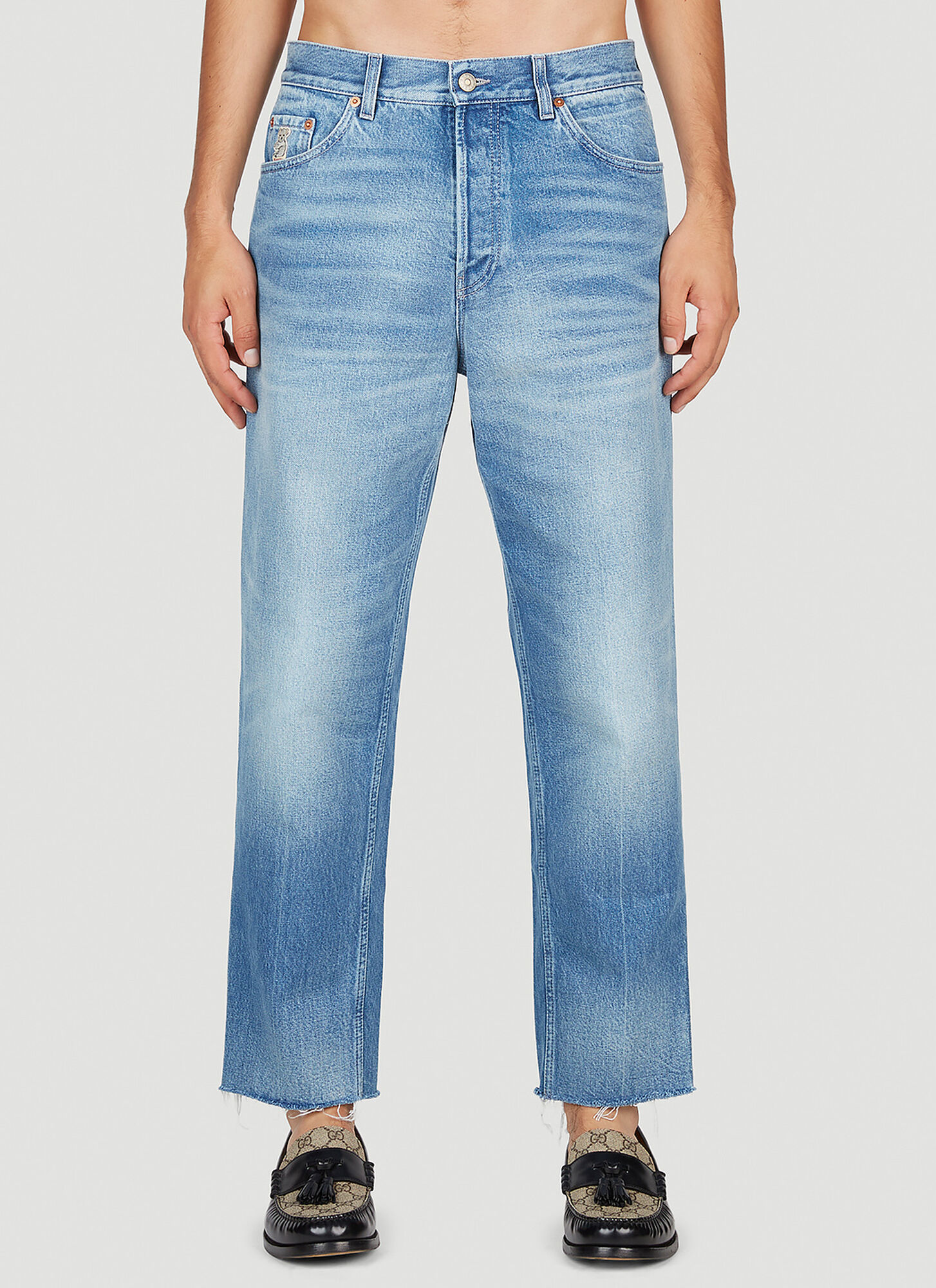 Gucci Carrot Jeans In Blue