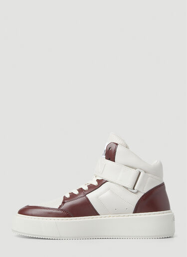 GANNI Sporty Cupsole High Top Sneakers White gan0251034