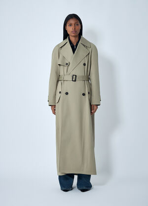 Balenciaga Cocoon Maxi Trench Coat Beige bal0262004