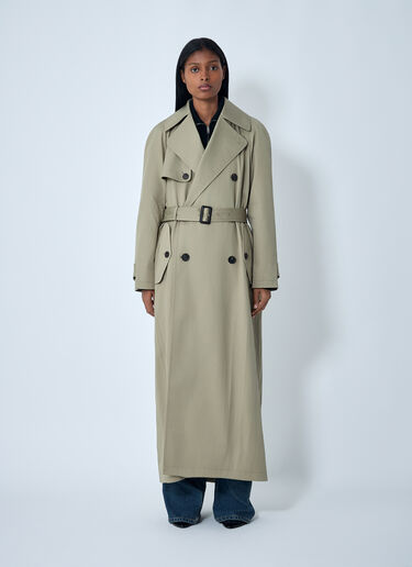 Balenciaga Cocoon Maxi Trench Coat Beige bal0262004