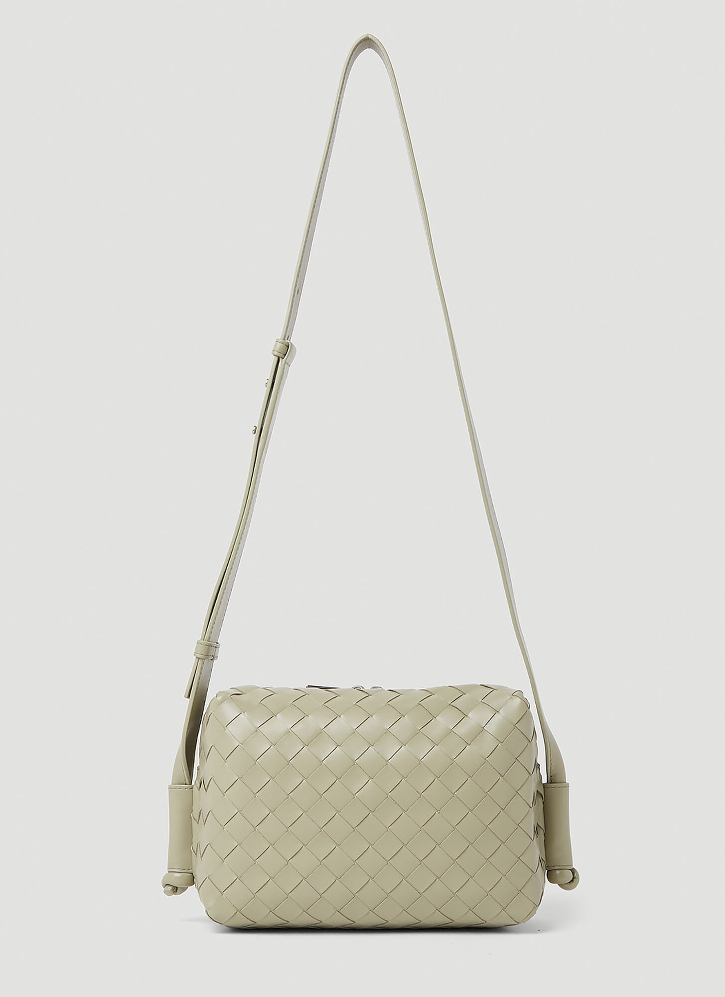 Shop Bottega Veneta Small Loop Camera Crossbody Bag In Green