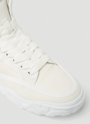 Alexander McQueen Court Graffiti High-Top Sneakers White amq0247095