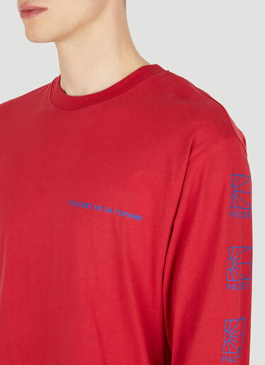 Rassvet Logo Print Long Sleeve T-Shirt Red rsv0150008