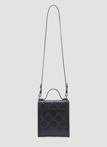 Gucci Embossed-Logo Crossbody Bag Black guc0141027