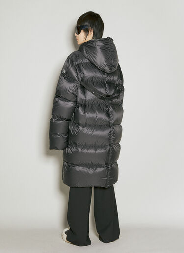 Moncler + Rick Owens Gimp Long Down Coat Black mcs0355005