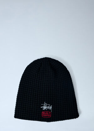 Stüssy Logo Motif Beanie Hat Black sts0163010