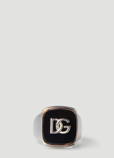 Dolce & Gabbana スクエアシグネットリング シルバー dol0148026