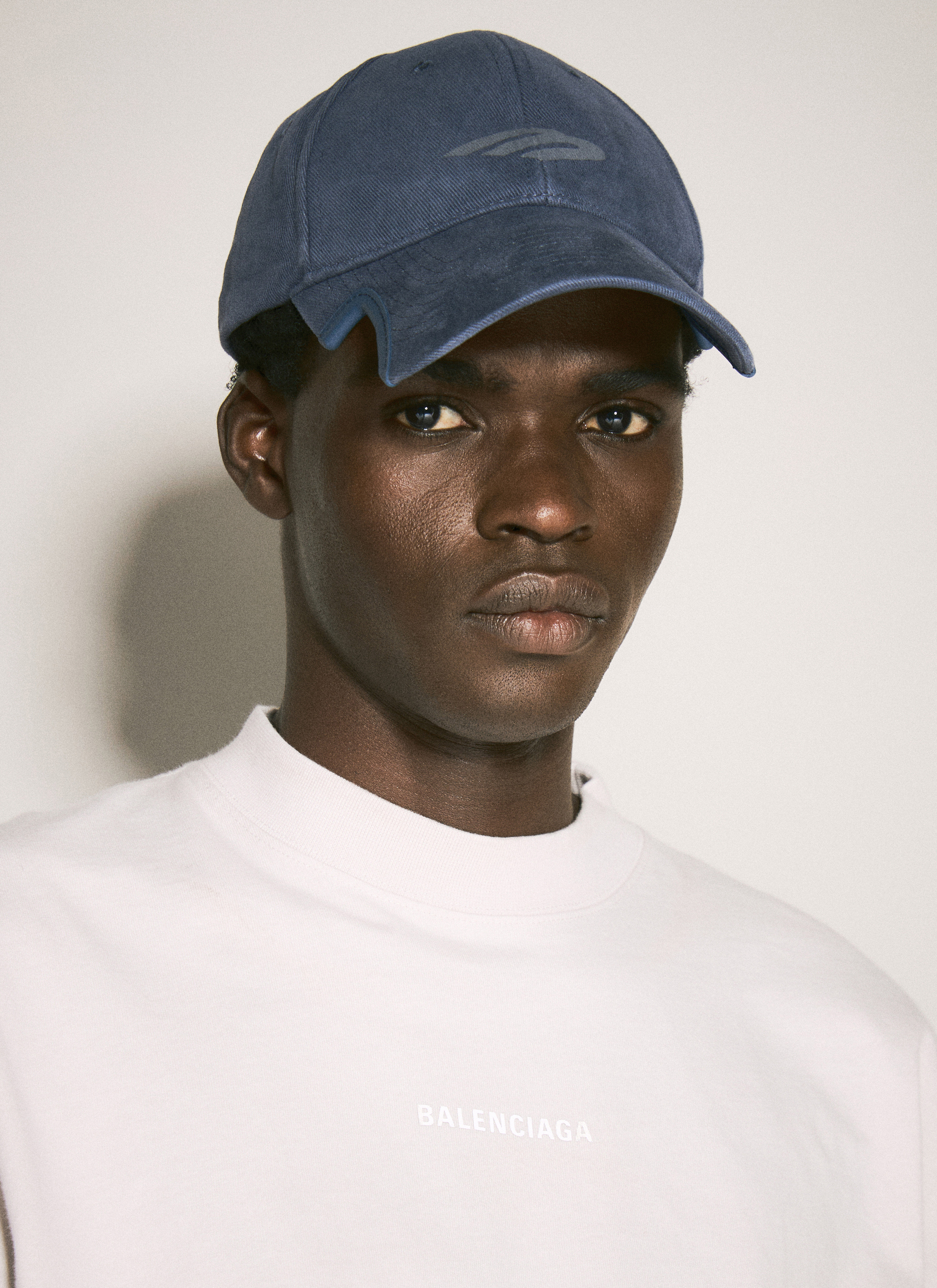 Balenciaga Men's' 3B Stencil Baseball Cap in Blue | LN-CC®