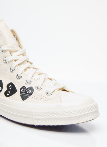 Comme des Garçons PLAY x Converse Multi-Heart Chuck 70 高帮运动鞋 白色 cpc0355008