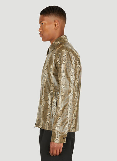 Soulland Mapp Snake Print Jacket Brown sld0149009