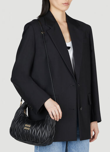 Wander Hobo Bag Miu Miu Wander Hobo Bag Black miu0254054