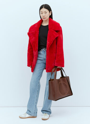 Cut-Out Logo Alter Mat Tote Bag Stella McCartney Cut-Out Logo Alter Mat Tote Bag Brown stm0254009