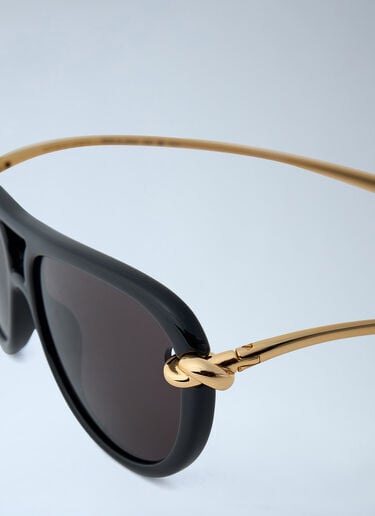 Knot Aviator Sunglasses Bottega Veneta Knot Aviator Sunglasses Black bov0362003