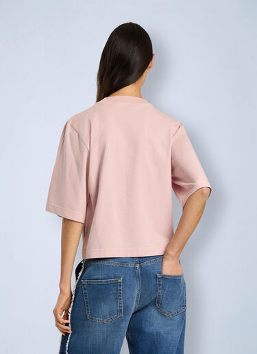 Palm Angels Rhinestone Boxy Tee Pink pma0266214