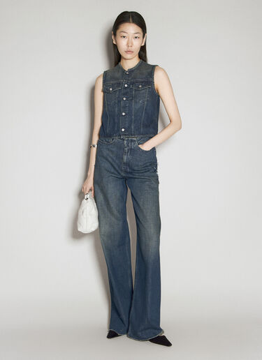 MM6 Maison Margiela Denim Vest Blue mmm0255005