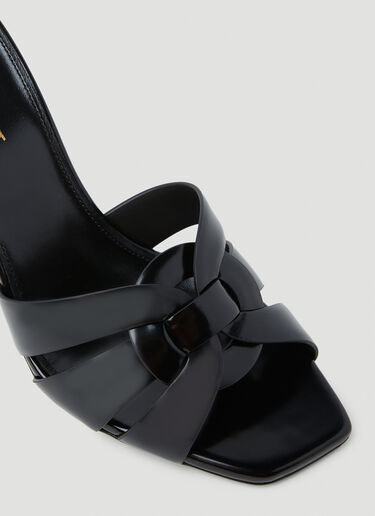 Tribute High Heel Mules Saint Laurent Tribute High Heel Mules Black sla0253054