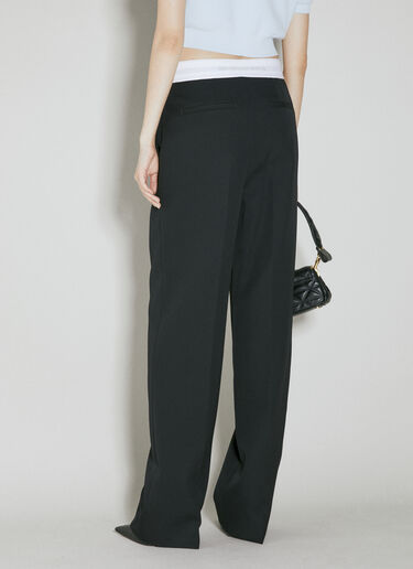 Alexander Wang Pleated Wool Pants Black awg0253005