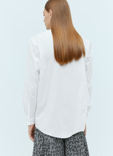 ロゴ・ツイストシャツ Comme des Garçons SHIRT ロゴ・ツイストシャツ ホワイト cdg0154001