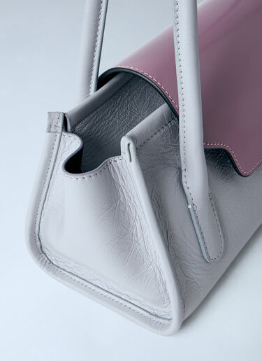Marni Trunkette Leather Shoulder Bag Grey mni0266013