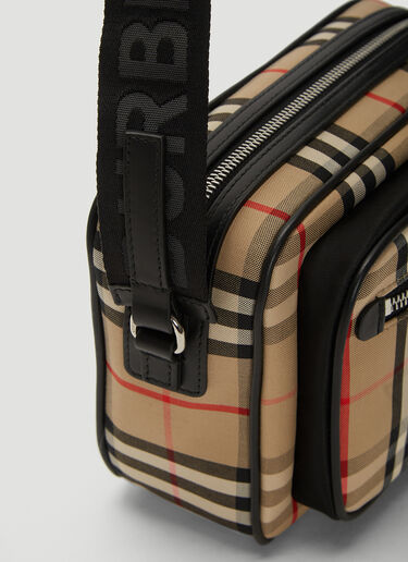 Burberry Vintage 格纹斜挎包 米 bur0137021