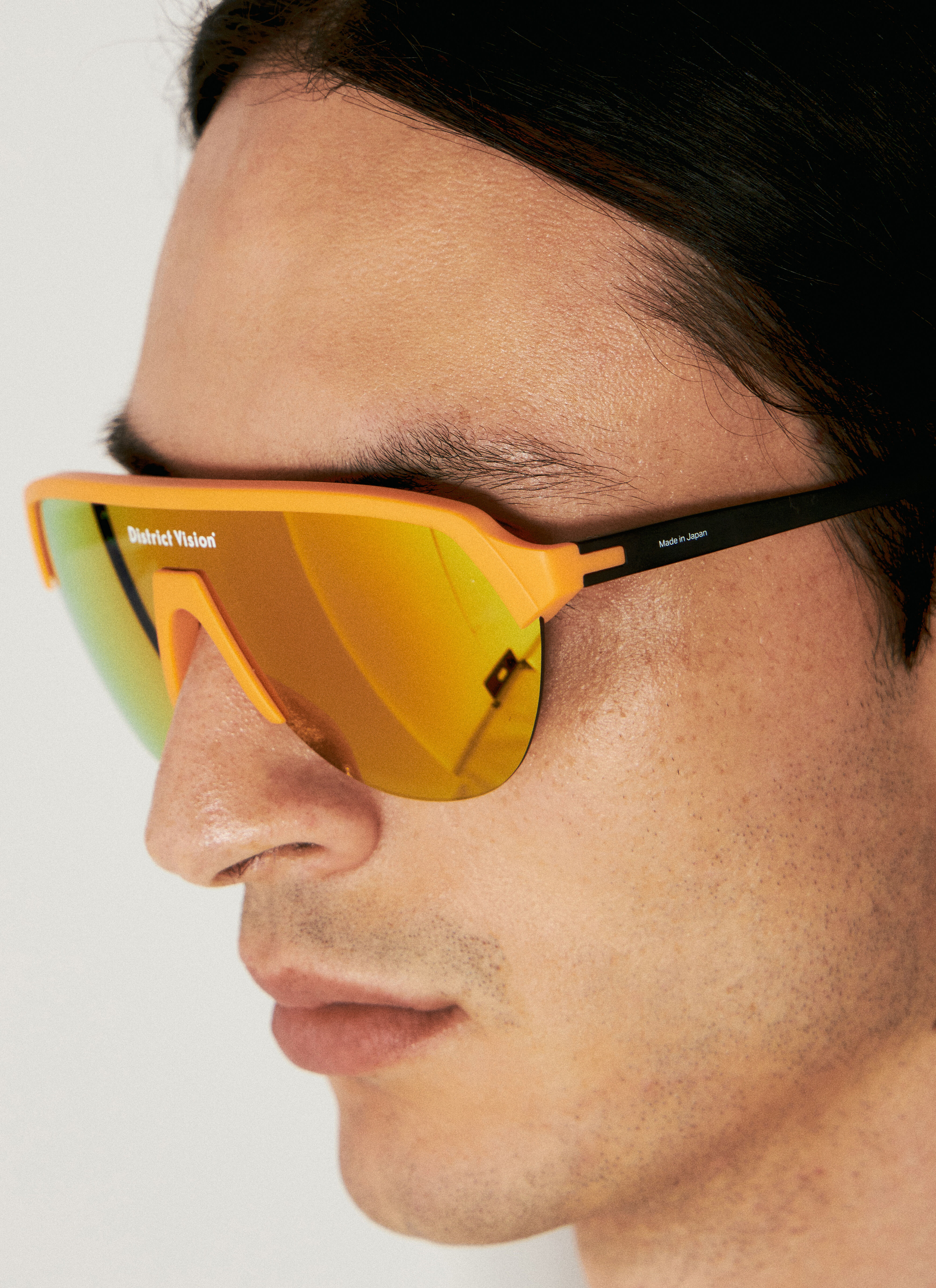 District Vision Men's' Nagata Speed Blade Sunglasses in Orange