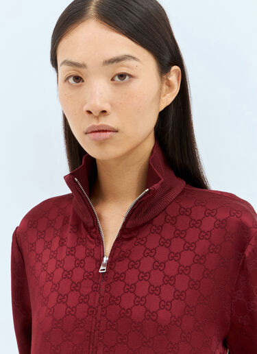 GG Jacquard Zip-Up Jacket Gucci GG Jacquard Zip-Up Jacket Red guc0257035