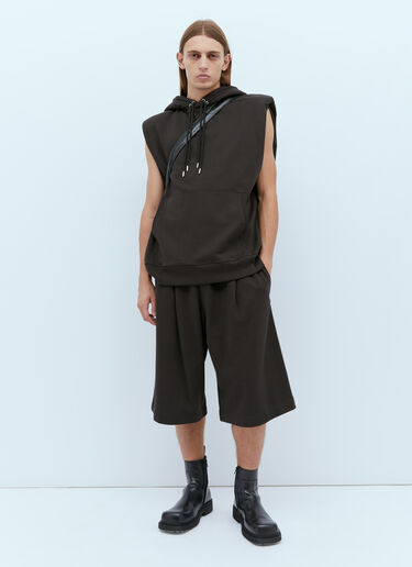 Dries Van Noten 저지 드로스트링 쇼츠 브라운 dvn0154023
