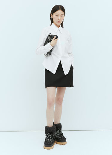 Gucci Logo Embroidery Cotton Shirt White guc0254021