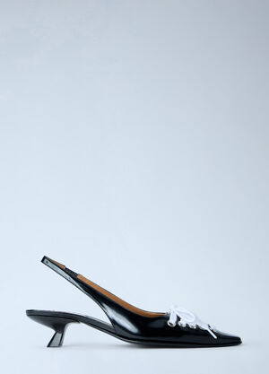 Marni Slingback Kitten Heel Pumps Black mni0265017