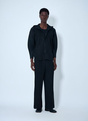 Pinstripe Tailored Trousers Homme Plissé Issey Miyake Pinstripe Tailored Trousers Black hmp0164003
