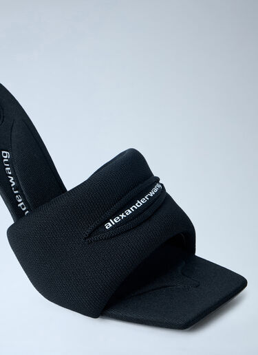 Alexander Wang Julie Slash Knit Mules Black awg0263049